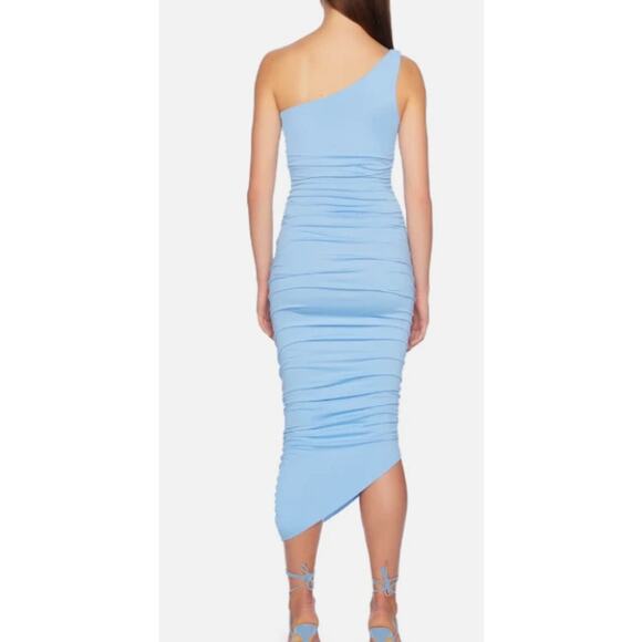 Susana Monaco - One Arm Gathered Dress in Cobalt blue small NWT ($218) - Picture 2 of 5